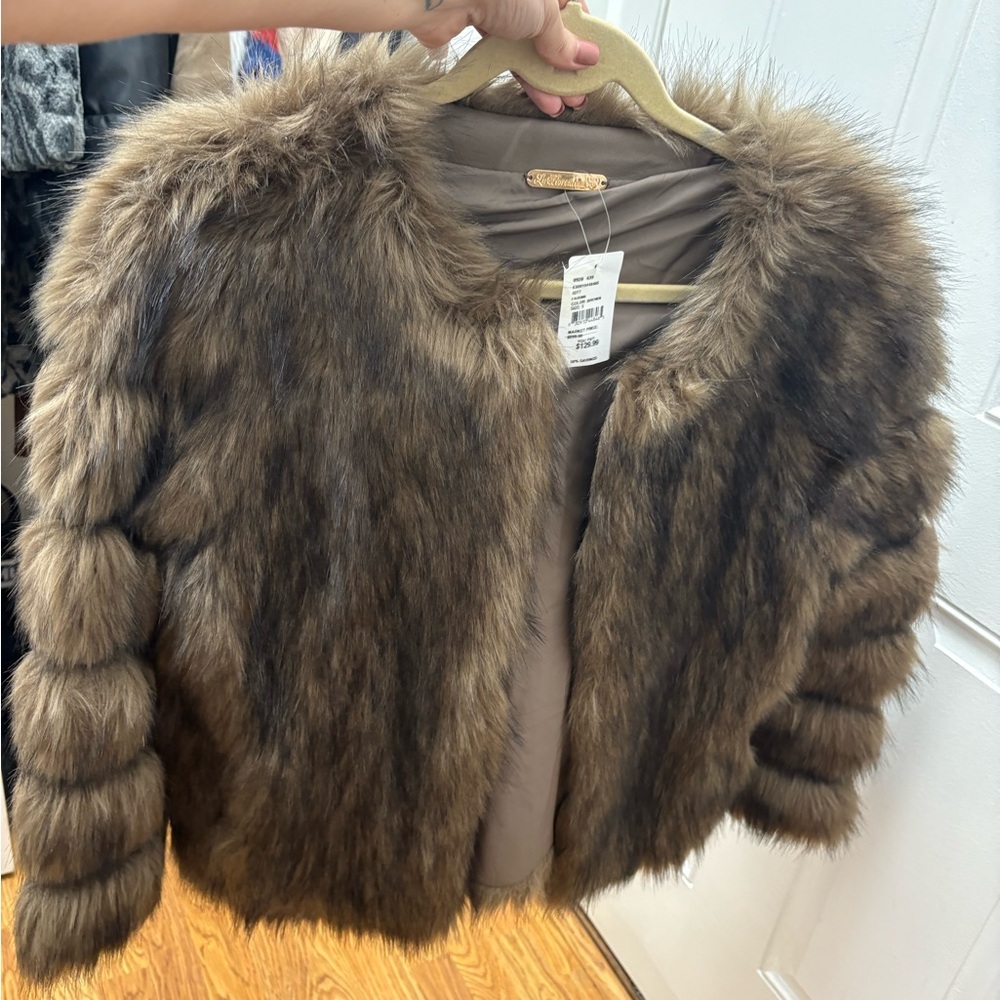La Fiorentina Brown Fur Jacket